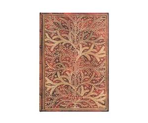Paperblanks Agenda 13 Meses 2025, Bosque Silvestre, Midi, Apaisado, Cierre con Banda Elástica