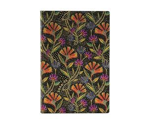 Paperblanks Agenda 13 Meses Flexis de Tapa Blanda 2025, Flores Silvestres, Mini, Apaisado, Cierre con Banda Elástica