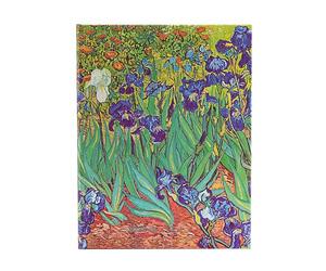 Paperblanks Agenda 18 Meses 2025, Lirios de Van Gogh, Ultra, Vertical, Cierre con Banda Elástica