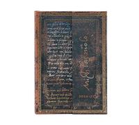 Paperblanks Agenda 18 Meses 2025, Michelangelo, Caligrafía, Mini, Apaisado, Con Solapa