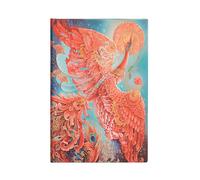 Paperblanks Agenda 18 Meses 2025, Pájaro de Fuego, Mini, Apaisado, Cierre con Banda Elástica