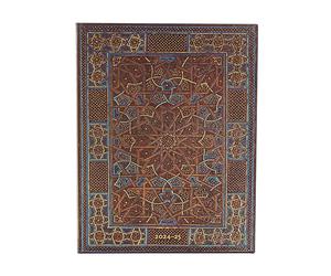 Paperblanks Agenda 18 Meses Flexis de Tapa Blanda 2025, Estrella de Medianoche, Ultra, Vertical, Cierre con Banda Elástica