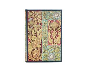 Paperblanks Agenda de 12 meses 2025, cardo salvaje, mini, vista general diaria, cierre elástico