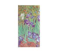 Paperblanks Agenda de 12 meses 2025, Iris de Van Gogh, horizontal - langulado (180 mm x 90 mm), italiano
