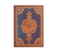 Paperblanks Agendas 18 Meses 2023-2024 Indigo Safavita | Horizontal | Midi (130 × 180 mm)