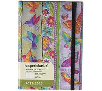 Paperblanks Agendas de 18 Meses 2022-2023 Mariposas y Colibrís | Apaisado | Midi (130 × 180 mm)