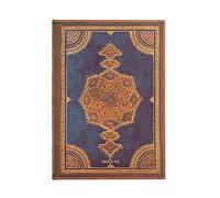 Paperblanks Agendas de 18 Meses 2022-2023 Safavid Índigo | Apaisado | Midi (130 × 180 mm)