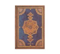 Paperblanks Agendas de 18 Meses 2022-2023 Safavid Índigo | Apaisado | Mini (95 × 140 mm)