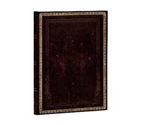 Paperblanks Black Moroccan (Old Leather Collection) Midi Lined Hardc (Tapa dura)
