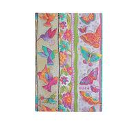Paperblanks Calendario de 12 meses 2024 Colibrí y Mariposas | Horizontal | Mini (100 × 140 mm)