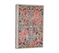 Paperblanks | Granat 2026 | Silberfiligran-Kollektion | Calendario 12 Monat Flexi | Mini | Horizontal | Banda Elástica-Verschluss | 176 Pg | 100 GSM