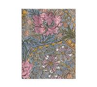 Morris Pink Honeysuckle (William Morris) Ultra Lined Hardcover Journal: Hardcover, 120 gsm, ribbon marker, memento pouch, elastic closure, book edge printing