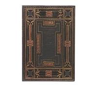 Paperblanks Onyx Asterales Hardcover Journal MIDI Unlined Elastic Band Closure 144 Pg 120 GSM