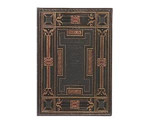 Paperblanks Onyx Asterales Hardcover Journal MIDI Unlined Elastic Band Closure 144 Pg 120 GSM