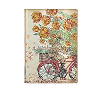 Paperblanks Planificadores Flexi de 12 meses 2022 Holland Spring, Horizontal, Midi (125 × 175 mm), (FG8034-3)