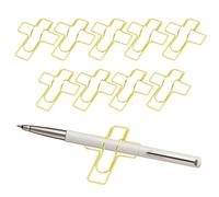 Paperclip Pen Holder | 10-Piece Metal Colorful Journal Accessories - 7x5.3x1cm Space-Saving Clipboard Pencil Holder Paper Clips - For Office School Classroom Desk Clipboard Book Sketchbook