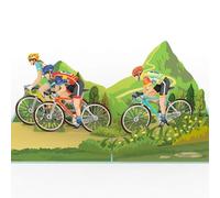 papercrush® Tarjeta de cumpleaños 3D para ciclistas, felicitación de cumpleaños para hombre, amigo y padre