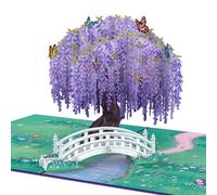 papercrush® Tarjeta desplegable con diseño de árbol de mariposas, elegante tarjeta de regalo 3D para esposa, mamá y novia (Te quiero, agradecimiento), tarjeta de mariposa para mujeres para cumpleaños