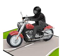 Papercrush® Tarjeta emergente de moto - Tarjeta de cumpleaños 3D divertida para hombre, motociclista y motociclista, buena para licencia de conducir de motocicleta, regalo de dinero para accesorios y