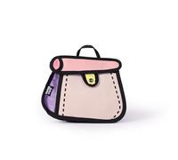 Paperdope SliceTote - Bolso de mano de dibujos animados 2D estilo cómic Kawaii | Bolso de hombro único y peculiar de arte 2D para mujeres y adolescentes, bolsa de dibujos animados 2D art bolso de mano