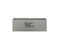 PAPERIAN Brilliant Weekly Scheduler - Planificador semanal con espiral sin fecha , color gris