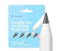 Paperlike Pencil Tips (4X) para Apple Pencil 1.ª y 2.ª Gen, USB-C y Pro - 10x más duraderas, un Toque Extra de Control en Protectores con Efecto Papel