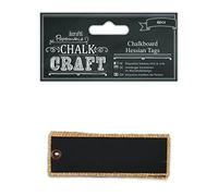 Papermania 6 Piezas Pizarra Etiquetas de arpillera, Negro