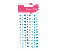 Papermania- Adorno de Piedra Adhesiva, Color Agua, Talla única (docrafts PMA 351416)