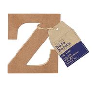 Papermania Bare Basics - Letra de MDF (1 unidad), diseño Z, arte, manualidades, letras del alfabeto, placa de nombre, personalizarlas, decorar con pintura, purpurina, plantilla, vinilo, placa de letra