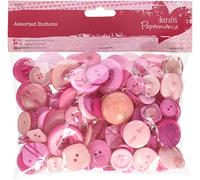 Papermania Botones Surtidos 250 g, Rosa, Talla única