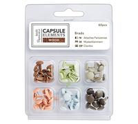 Papermania - Juego de Madera decoración, Hierro, Multicolor, 0.2 x 0.2 x 1.3 cm