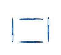 Papermate - Flair Original - Rotulador de punta de fieltro, ancho 1 mm, color de tinta: azul, paquete de 4