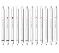 Papermate Glide G610 - Bolígrafos de gel retráctiles de tinta negra de punta fina, punta de escritura de fácil agarre, 0,5 mm, paquete de 12 (negro)