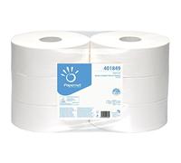 Papernet 401849 Maxi Jumbo Papel Higiénico, Celulosa Pura, 2 Capas, 6 Rollos, Blanco