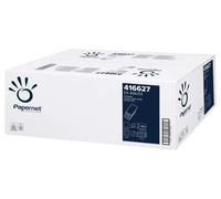 Papernet Toalla de mano plegada en W de celulosa pura, 150 x 20