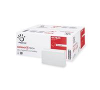 PAPERNET, Toalla plegada V 417820, toallas de papel de 2 capas con fórmula antibacteriana, compatible con dispensador antibacteriano C/V 417204, 416143, 15 paquetes para 210 hojas de 21 x 22 cm