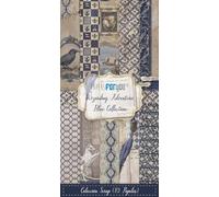 Papers For You - Colección 10 Papeles Scrap Una cara 180gr 6"x12" (Wizarding Blue)