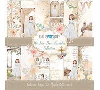 Papers For You Colección 12 Papeles Scrap doble cara 180gr 12"x12" Comuniones (Un Día Para Recordar Niña Pelirroja)