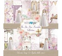 Papers For You Colección 12 Papeles Scrap doble cara 180gr 12"x12" Comuniones (Un Día Para Recordar Niña Rubia)