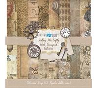 Papers For You Colección 12 Papeles Scrap doble cara 180gr 12"x12" (Killing me softly with steampunk)