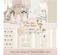 Papers For You - Colección 12 Papeles Scrap doble cara 180gr 12''x12'' (Un día para soñar niñas)