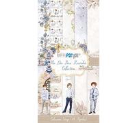 Papers For You Colección 14 Papeles Scrap Una cara 180gr 6"x12" (Un Día Para Recordar Niño)