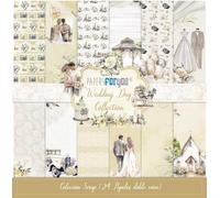 Papers For You Colección 24 Papeles Scrap doble cara 180gr 8"x 8" (Wedding Day)