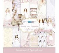 Papers For You - Colección 36 Papeles Scrap doble cara 180gr 12''x12'' (Sueños De Comunión 3 Niñas)