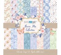 Papers For You Colección Papeles Scrap doble cara 180gr 12"x12" (Flower Mix)
