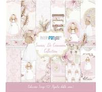 Papers For You - Colección Scrap doble cara 180gr 12''x12'' Sueños De Comunión Niña Rubia (Colección 12 papeles)