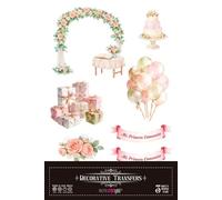 Papers For You - Decorative Transfers 20x30cm 8″x 12″ 3 Hojas (Mi Fiesta de Comunión Niña)