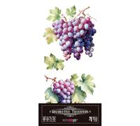Papers For You - Decorative Transfers para Manualidades y Muebles/Pegatinas de Transferencia de Decorativeación/ 15x30cm 6″x 12″ 4 Hojas (Grapes)