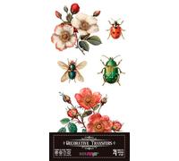Papers For You - Decorative Transfers para Manualidades y Muebles/Pegatinas de Transferencia de Decorativeación/ 15x30cm 6″x 12″ 4 Hojas (Bugs)