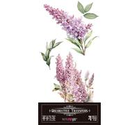 Papers For You - Decorative Transfers para Manualidades y Muebles/Pegatinas de Transferencia de Decorativeación/ 15x30cm 6″x 12″ 4 Hojas (Lilacs)